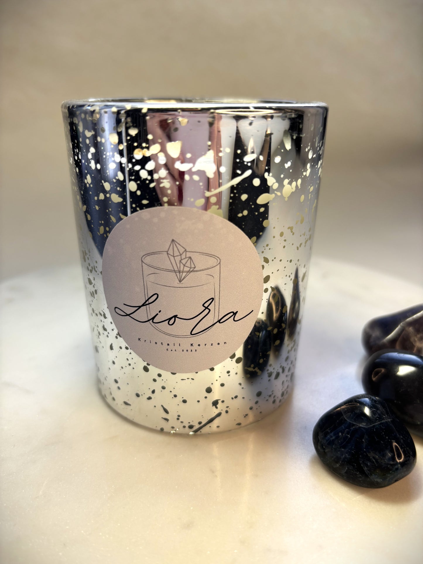 Kristallkerze - Labradorit *Traumlicht*