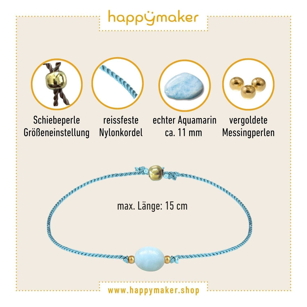 Kinderarmband mit Aquamarin