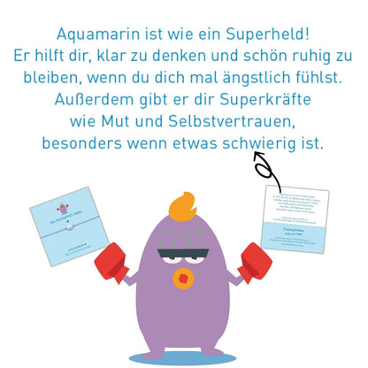 Kinderarmband mit Aquamarin