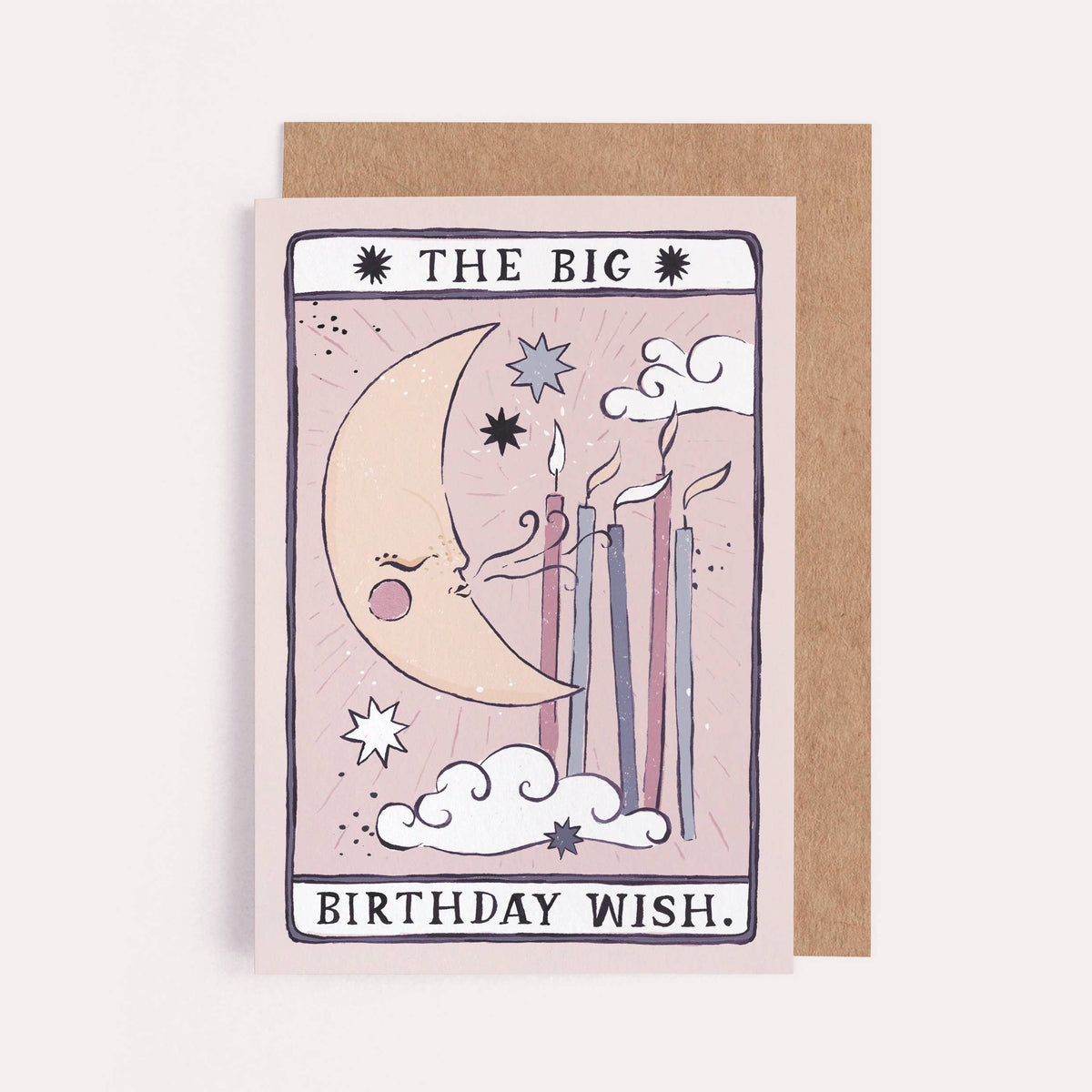 Tarot Mond Geburtstagskarte | Unisex Geburtstagskarte | Mond Tarot