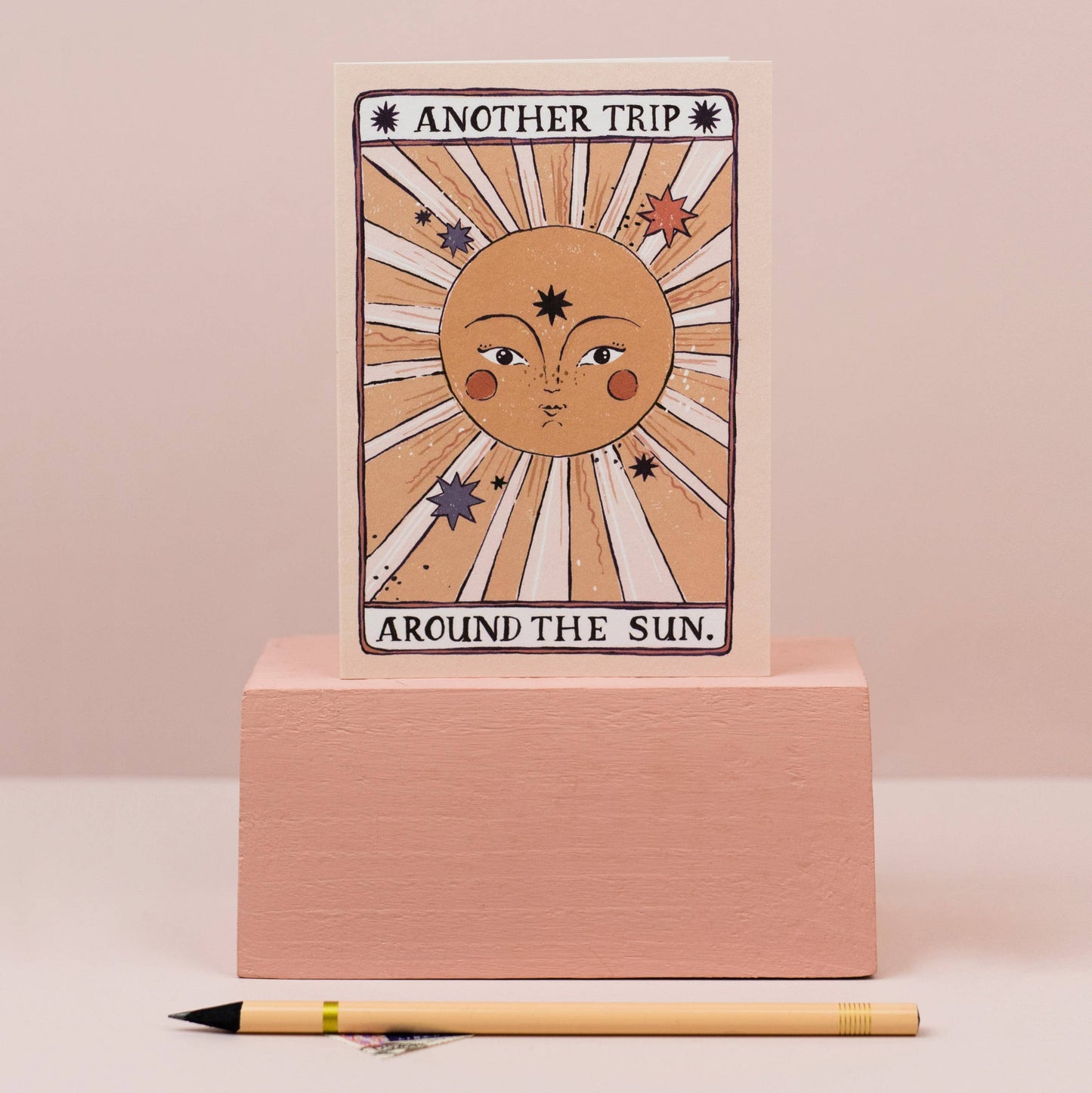 Tarot Geburtstagskarte Sonne | Tarotkarte | Sonnen-Grußkarte