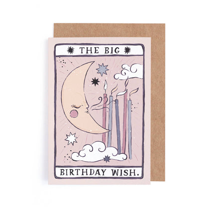 Tarot Mond Geburtstagskarte | Unisex Geburtstagskarte | Mond Tarot