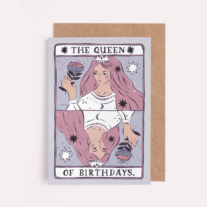 Queen of Birthdays Karte | Geburtstagskarte für Frauen | Karten