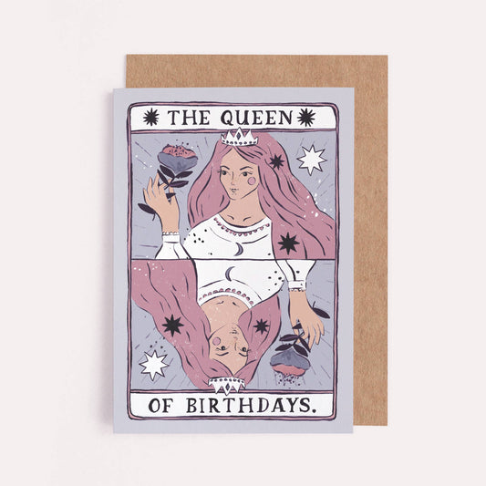 Queen of Birthdays Karte | Geburtstagskarte für Frauen | Karten