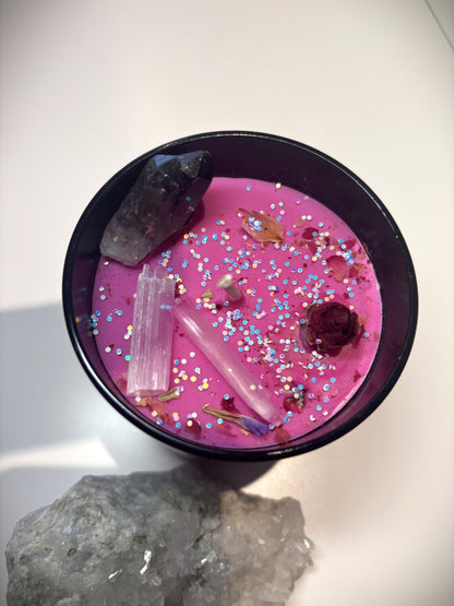 Kristallkerze *Rauchquarz - Seelenkraft