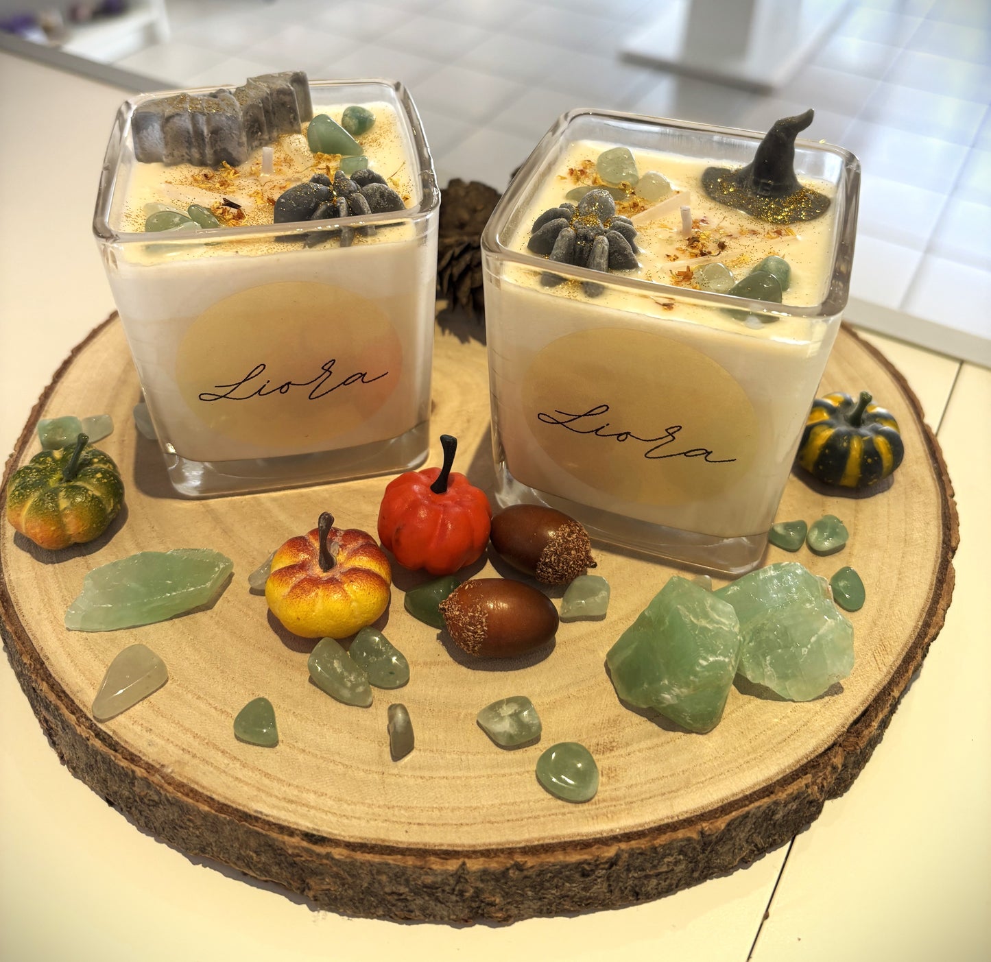 Kristallkerze *Witches Brew* Halloween Edition Aventurin