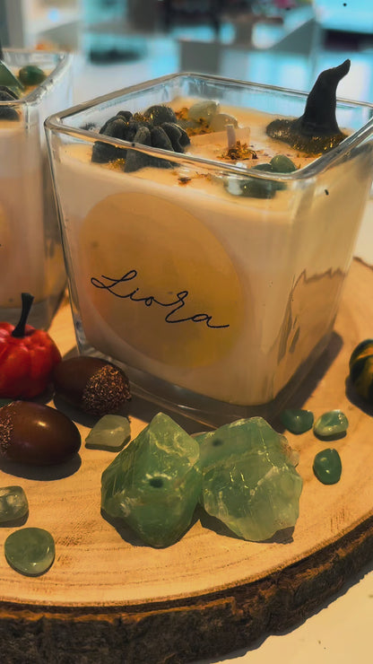 Kristallkerze *Witches Brew* Halloween Edition Aventurin